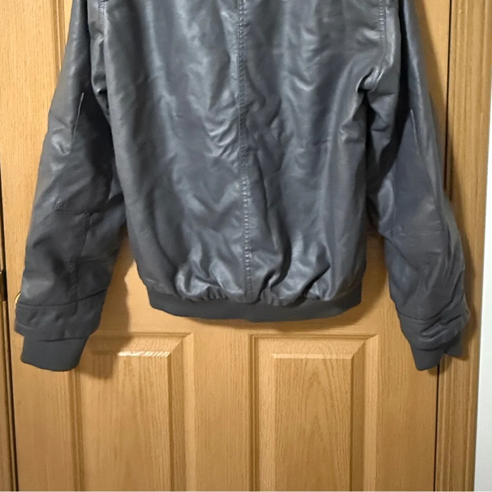 Men's Charcoal Hooded Jacket - Picture 10 of 11